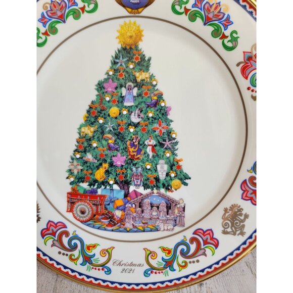 Lenox NEW Costa Rica annual plate trees around the world Xmas decor - Picture 4 of 8